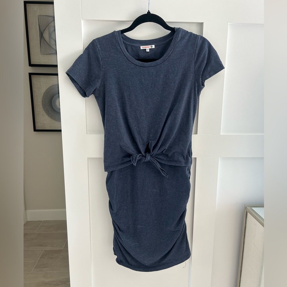 SUNDRY NAVY SUNDRESS